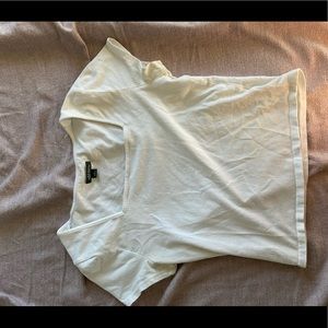 Tight White Cropped Shirt